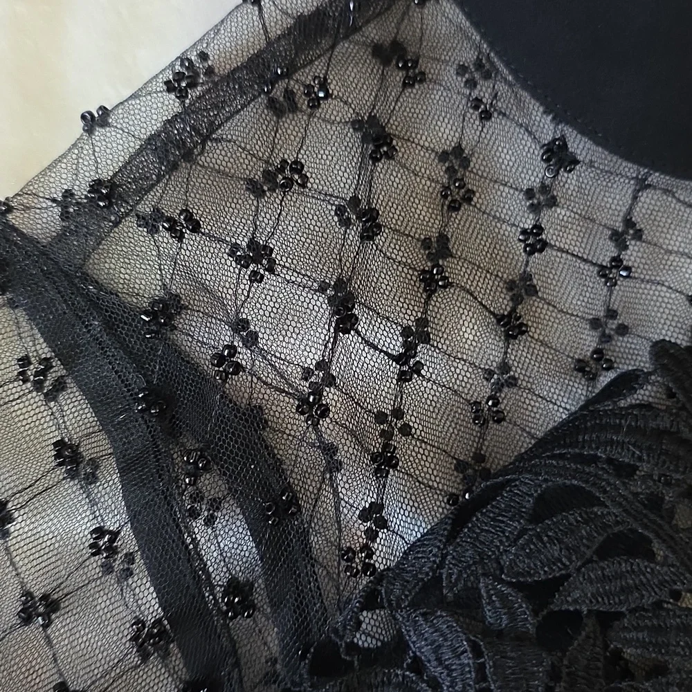Self-Portrait Black Lace Blouse - Picture 6 of 9